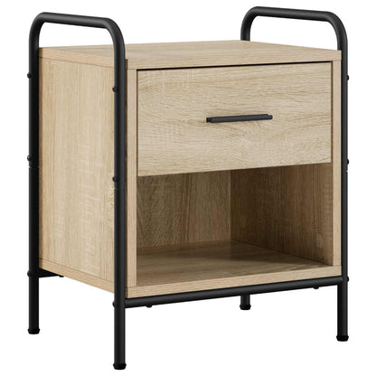 Nachtkastje 2 st Sonoma Eiken 40 x 30 x 50 cm Bewerkt hout
