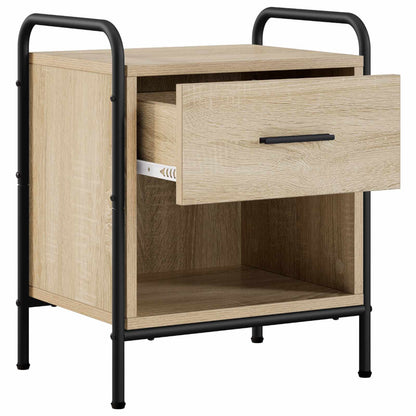 Nachtkastje 2 st Sonoma Eiken 40 x 30 x 50 cm Bewerkt hout