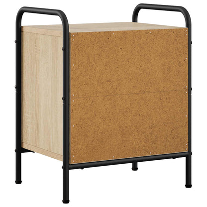 Nachtkastje 2 st Sonoma Eiken 40 x 30 x 50 cm Bewerkt hout