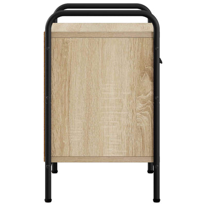 Nachtkastje 2 st Sonoma Eiken 40 x 30 x 50 cm Bewerkt hout