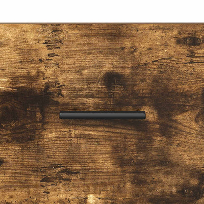Nachtkastje Gerookt eiken 40 x 30 x 50 cm Bewerkt hout