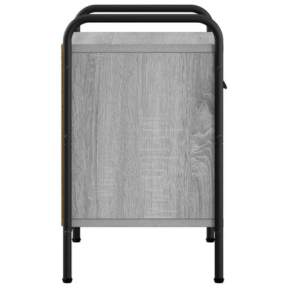 Nachtkastje 2 st Grijs Sonoma 40 x 30 x 50 cm Bewerkt hout