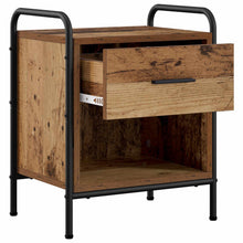 Nachtkastje Oud hout 40 x 30 x 50 cm Bewerkt hout