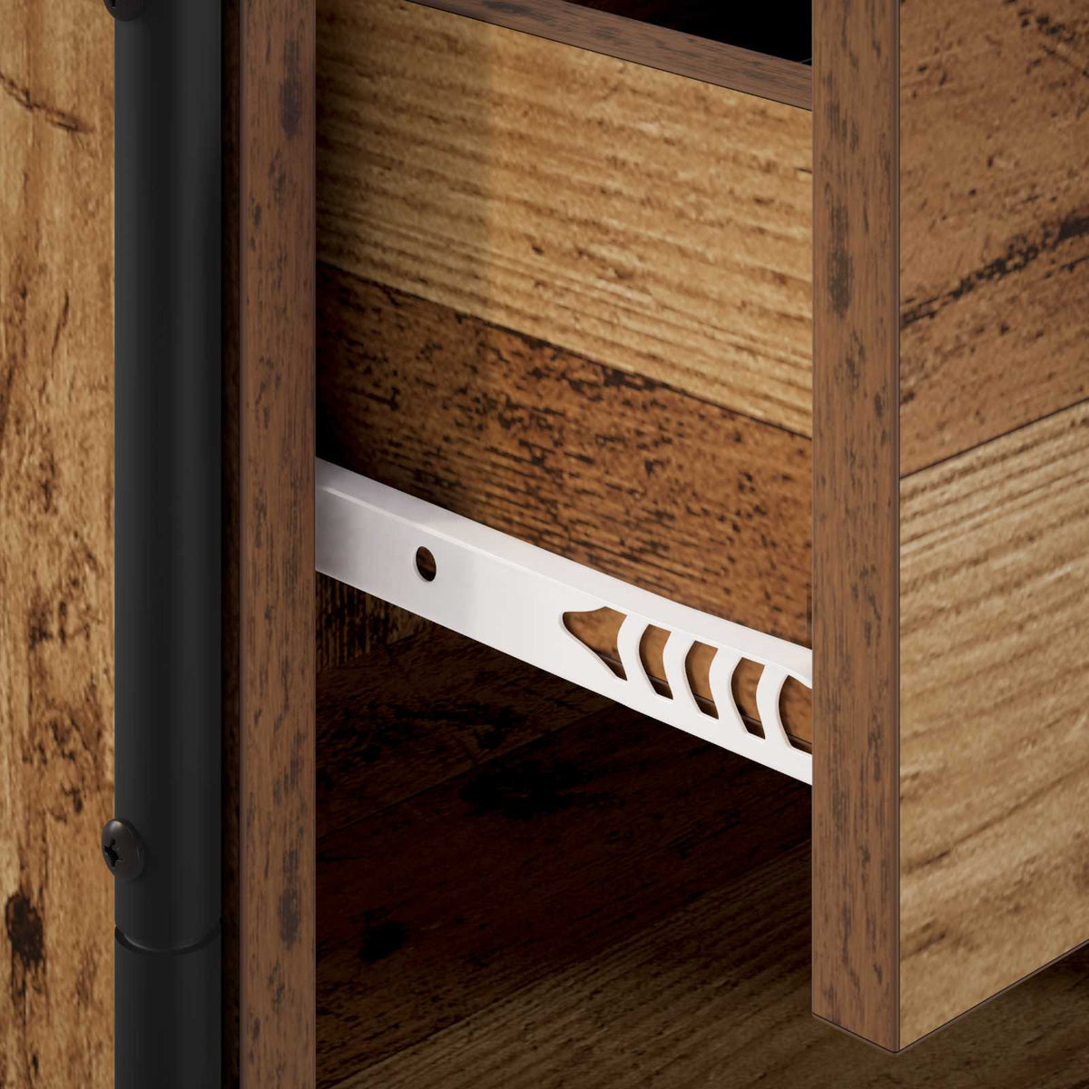 Nachtkastje 2 st Oud hout 40 x 30 x 50 cm Bewerkt hout