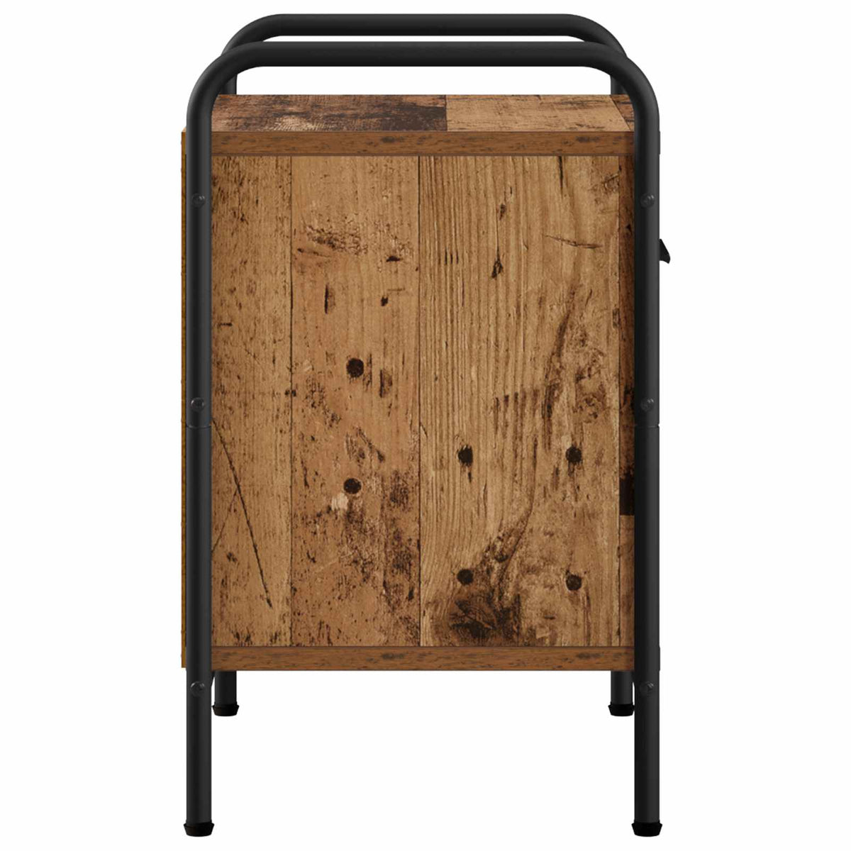 Nachtkastje 2 st Oud hout 40 x 30 x 50 cm Bewerkt hout