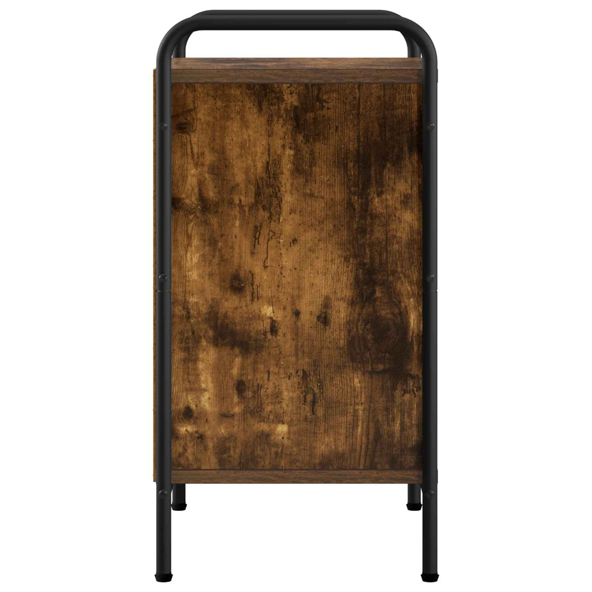 Nachtkastje 2 st Gerookt eiken 40 x 30 x 60 cm Bewerkt hout