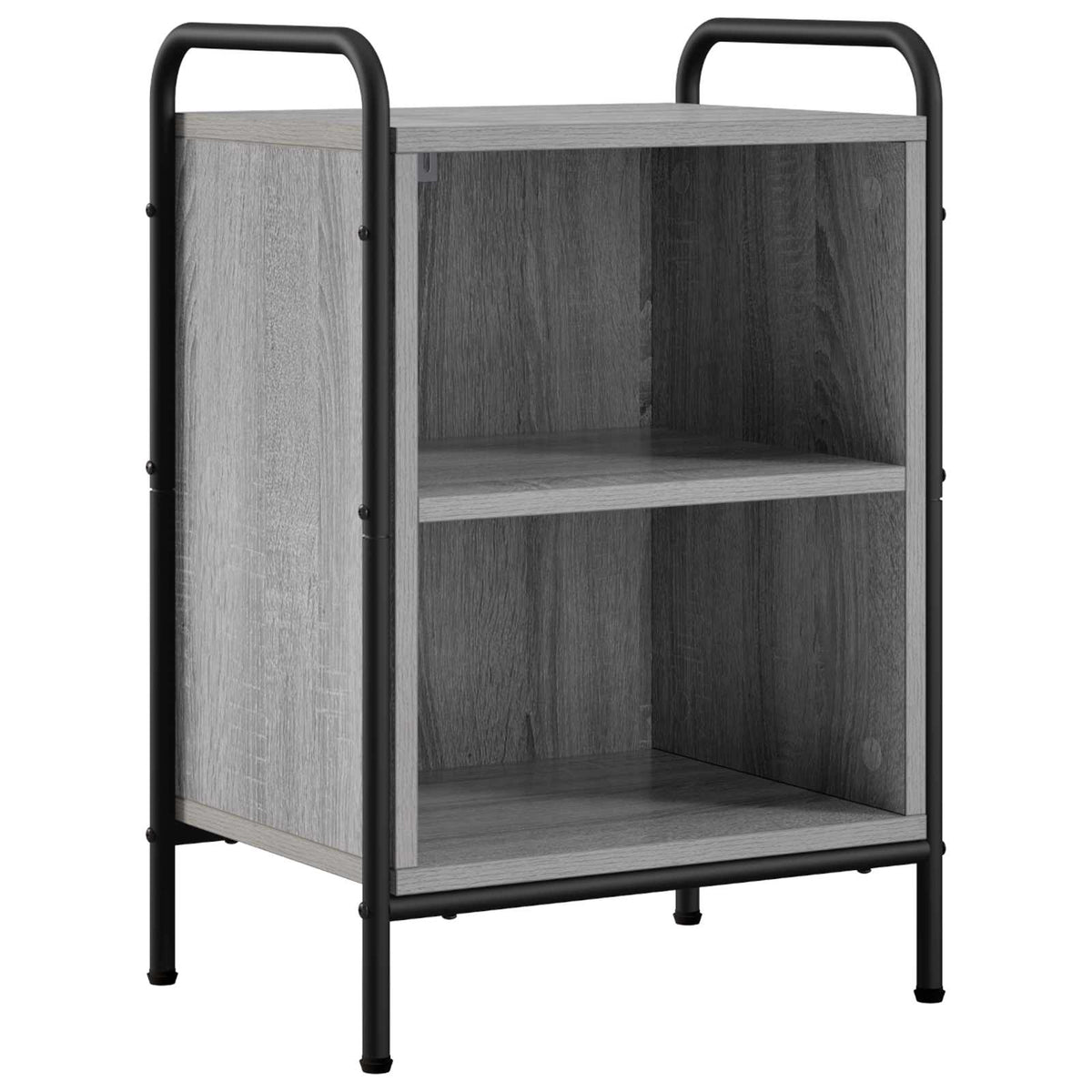 Nachtkastje 2 st Grijs Sonoma 40 x 30 x 60 cm Bewerkt hout