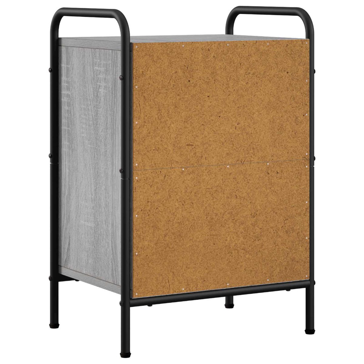Nachtkastje 2 st Grijs Sonoma 40 x 30 x 60 cm Bewerkt hout