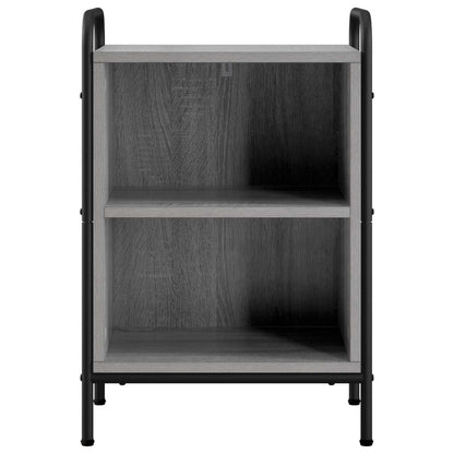 Nachtkastje 2 st Grijs Sonoma 40 x 30 x 60 cm Bewerkt hout