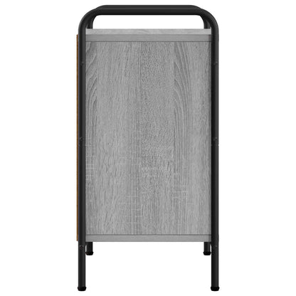 Nachtkastje 2 st Grijs Sonoma 40 x 30 x 60 cm Bewerkt hout