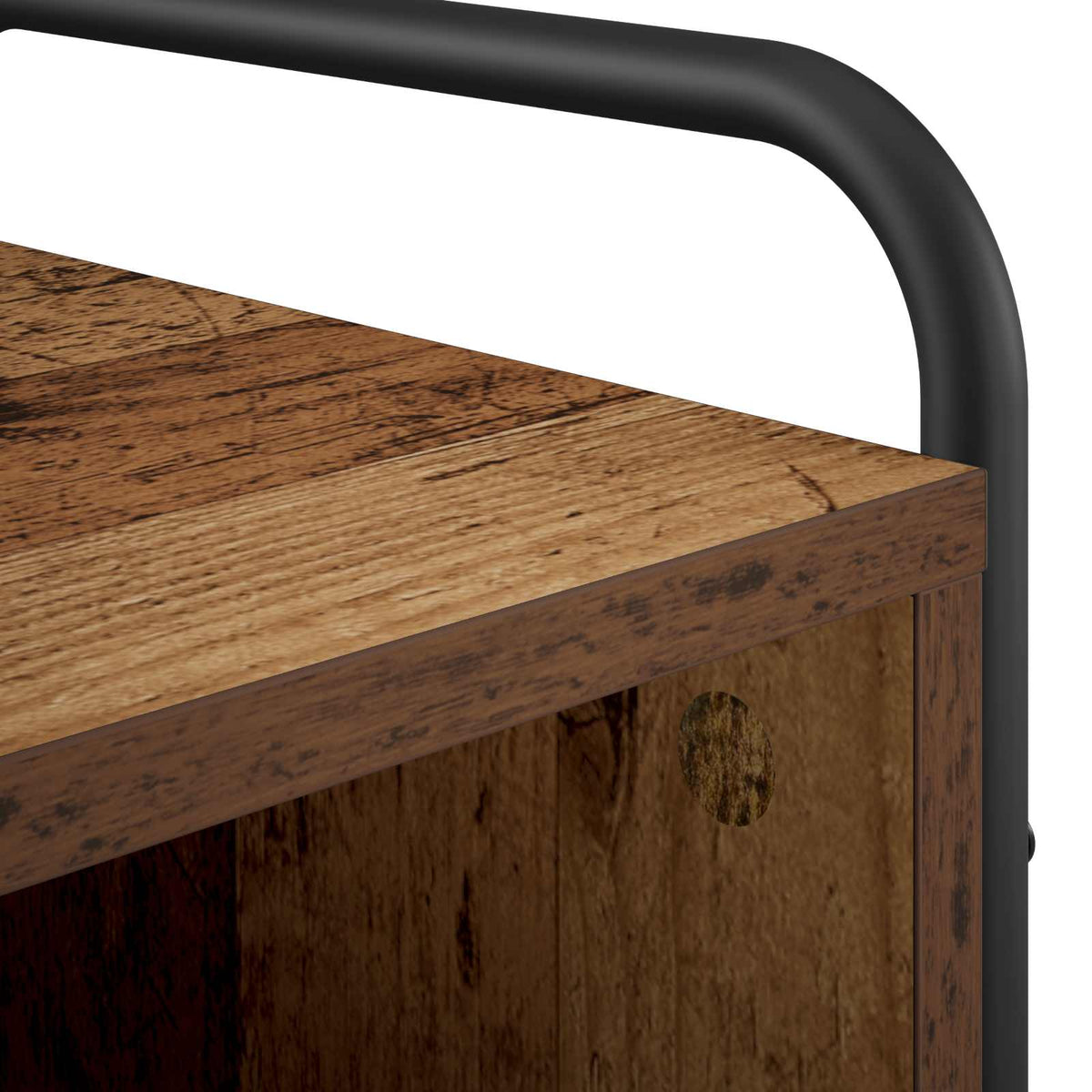 Nachtkastje 2 st Oud hout 40 x 30 x 60 cm Bewerkt hout