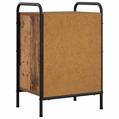 Nachtkastje 2 st Oud hout 40 x 30 x 60 cm Bewerkt hout