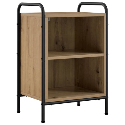 Nachtkastje Artisanaal eiken 40 x 30 x 60 cm Bewerkt hout