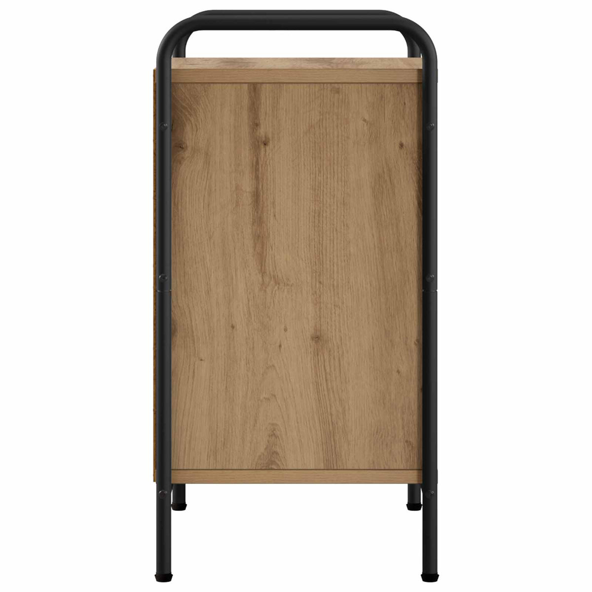 Nachtkastje Artisanaal eiken 40 x 30 x 60 cm Bewerkt hout