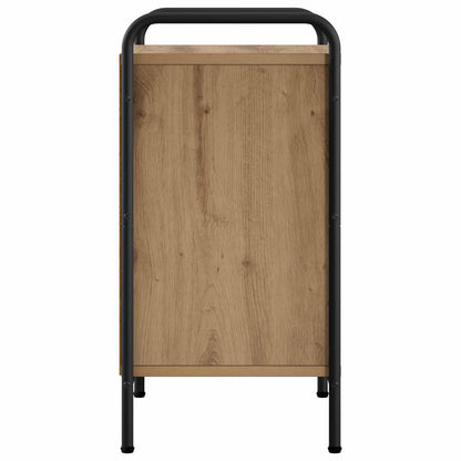 Nachtkastje Artisanaal eiken 40 x 30 x 60 cm Bewerkt hout