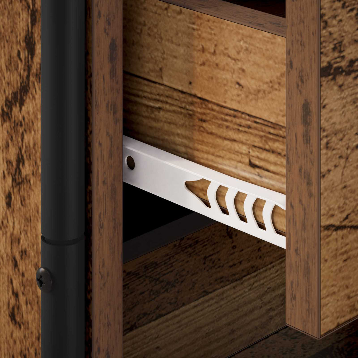 Hangend nachtkastje Oud hout 40 x 30 x 50 cm Bewerkt hout