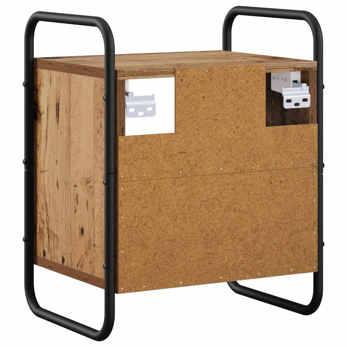 Hangend nachtkastje Oud hout 40 x 30 x 50 cm Bewerkt hout