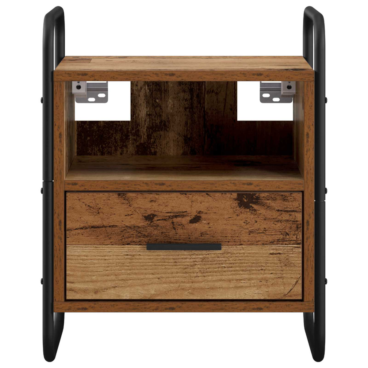 Hangend nachtkastje Oud hout 40 x 30 x 50 cm Bewerkt hout