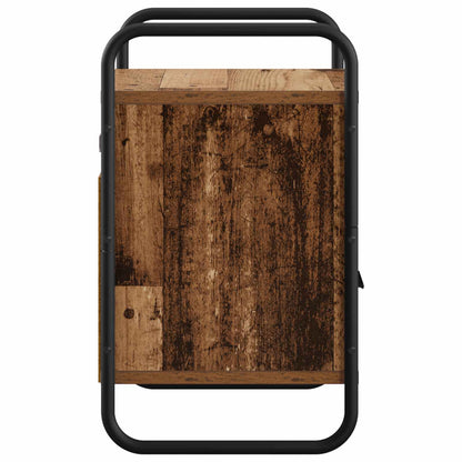 Hangend nachtkastje Oud hout 40 x 30 x 50 cm Bewerkt hout