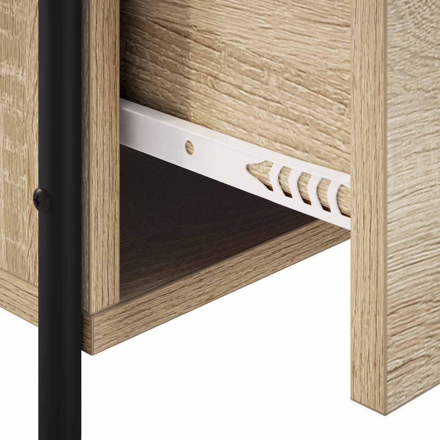 Hangend nachtkastje Sonoma Eiken 40 x 30 x 60 cm Bewerkt hout