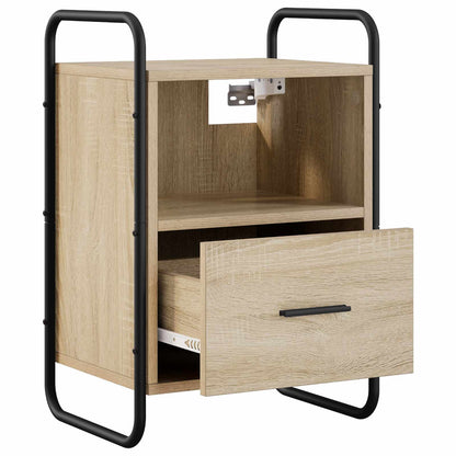 Hangend nachtkastje Sonoma Eiken 40 x 30 x 60 cm Bewerkt hout