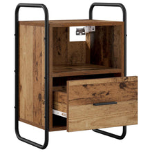 Hangend nachtkastje Oud hout 40 x 30 x 60 cm Bewerkt hout