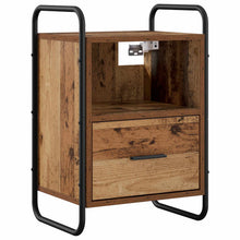 Hangend nachtkastje 2 st Oud hout 40 x 30 x 60 cm Bewerkt hout
