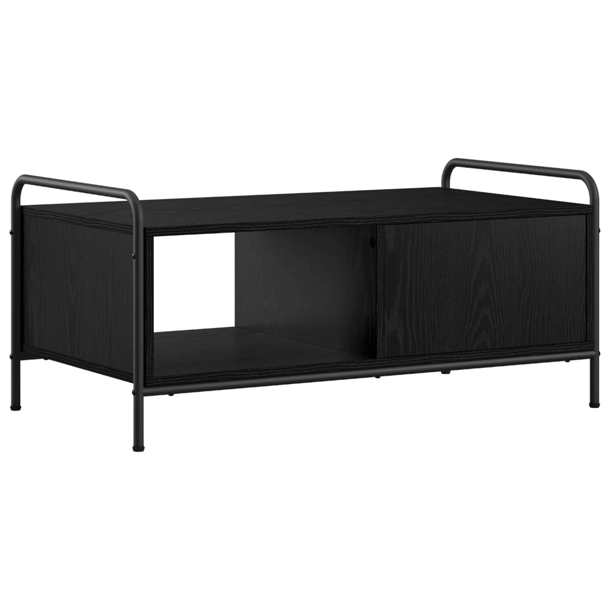Salontafel Zwart eiken 90 x 49 x 41 cm Bewerkt hout