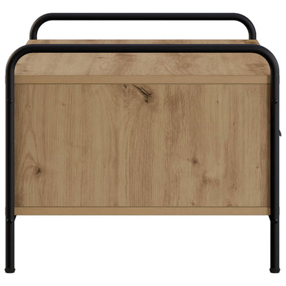 Salontafel Artisanaal eiken 90 x 49 x 41 cm Bewerkt hout