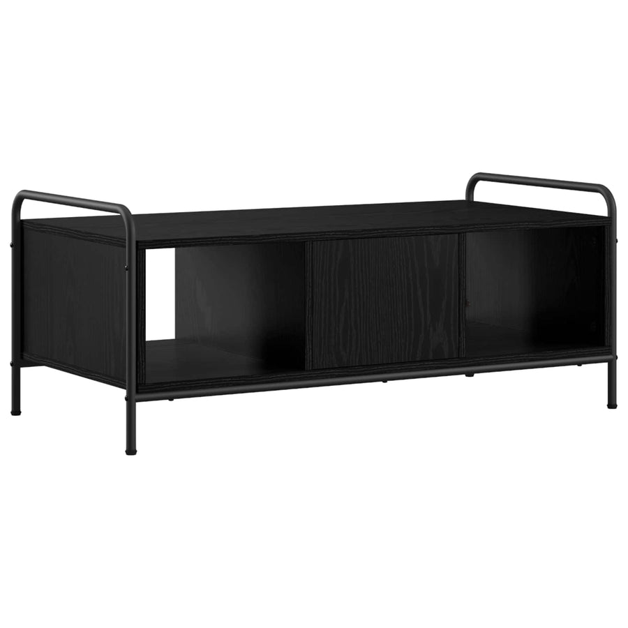Salontafel Zwart eiken 99,5 x 49 x 41 cm Bewerkt hout