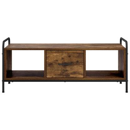 Salontafel Gerookt eiken 99,5 x 49 x 41 cm Bewerkt hout