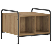 Salontafel 50x49x41 cm artisanaal eiken