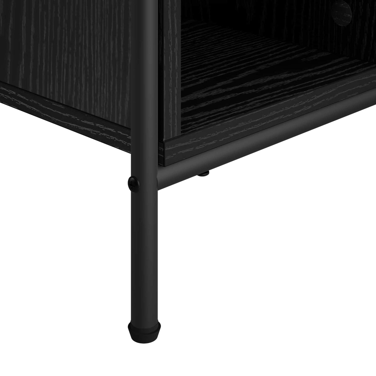 Salontafel Zwart eiken 50 x 49 x 41 cm Bewerkt hout