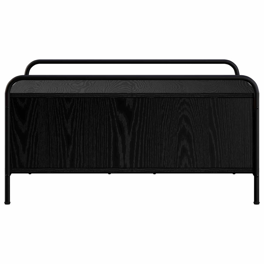 Salontafel Zwart eiken 50 x 49 x 41 cm Bewerkt hout