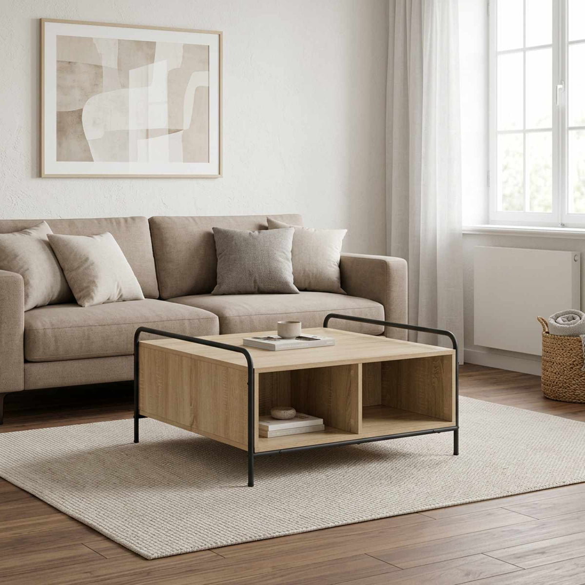 Salontafel Sonoma Eiken 50 x 49 x 41 cm Bewerkt hout