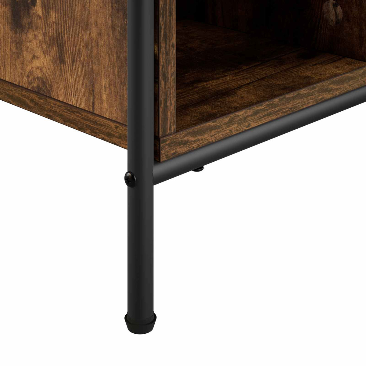 Salontafel Gerookt eiken 50 x 49 x 41 cm Bewerkt hout