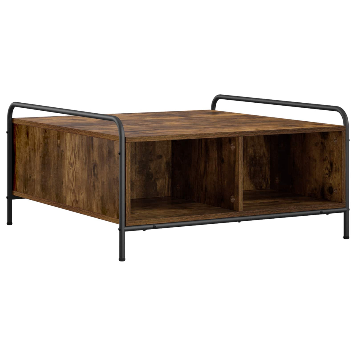 Salontafel Gerookt eiken 50 x 49 x 41 cm Bewerkt hout