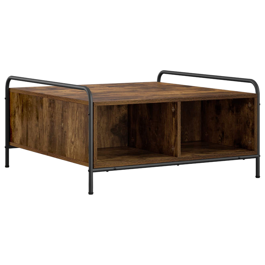 Salontafel Gerookt eiken 50 x 49 x 41 cm Bewerkt hout