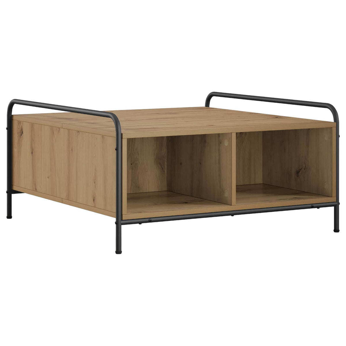 Salontafel Artisanaal eiken 50 x 49 x 41 cm Bewerkt hout