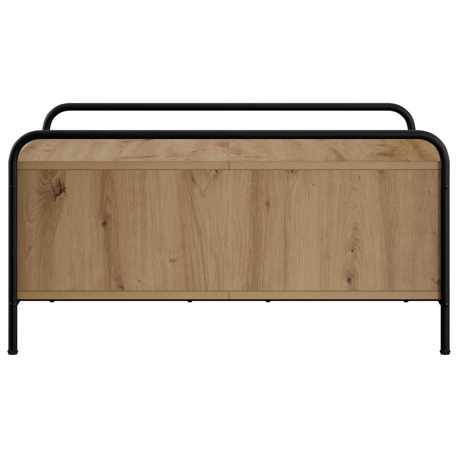 Salontafel Artisanaal eiken 50 x 49 x 41 cm Bewerkt hout