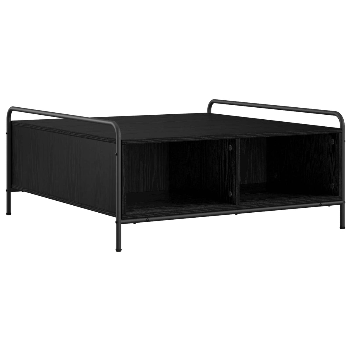 Salontafel Zwart eiken 90 x 90 x 41 cm Bewerkt hout