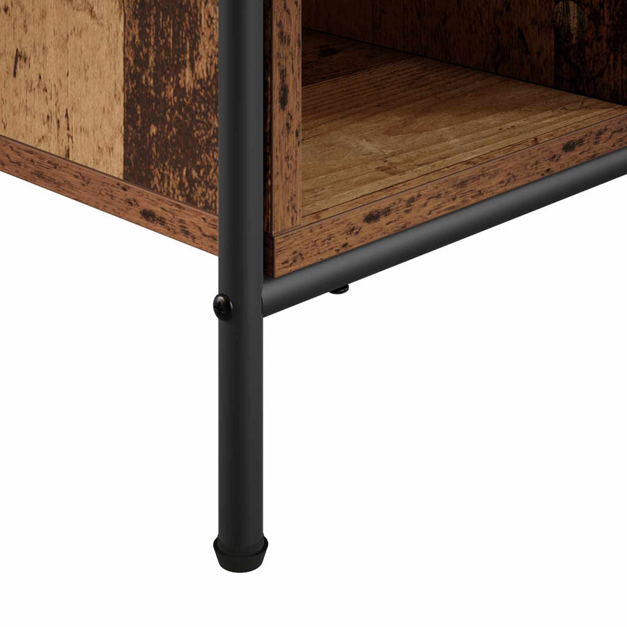 Salontafel Oud hout 90 x 90 x 41 cm Bewerkt hout