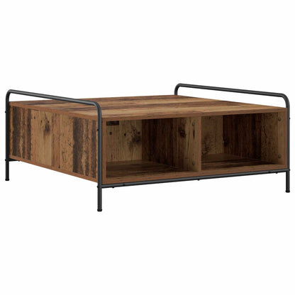 Salontafel Oud hout 90 x 90 x 41 cm Bewerkt hout