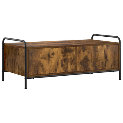 Salontafel Gerookt eiken 99,5 x 49 x 41 cm Bewerkt hout