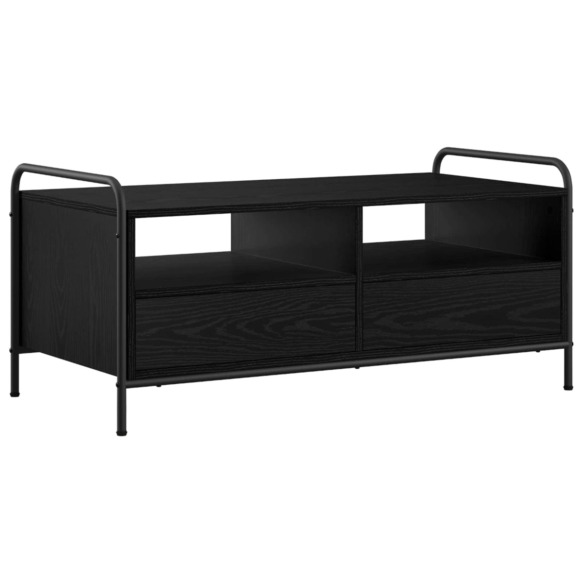 Salontafel Zwart eiken 99,5 x 49 x 46 cm Bewerkt hout