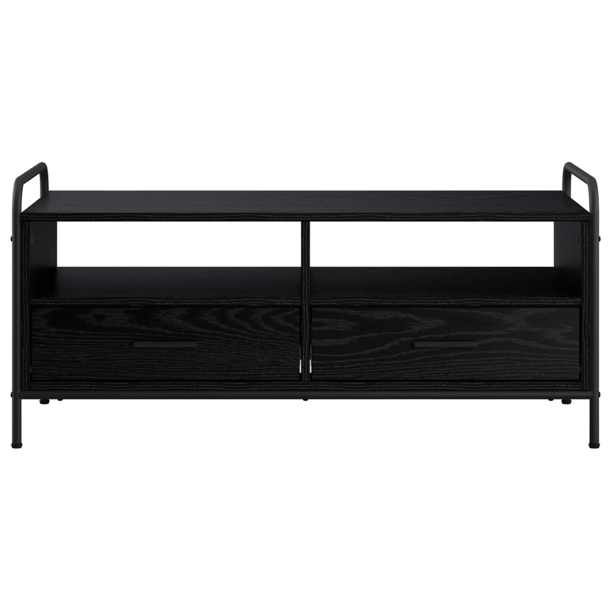 Salontafel Zwart eiken 99,5 x 49 x 46 cm Bewerkt hout