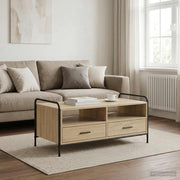 Salontafel Sonoma Eiken 99,5x49x46 cm bewerkt hout