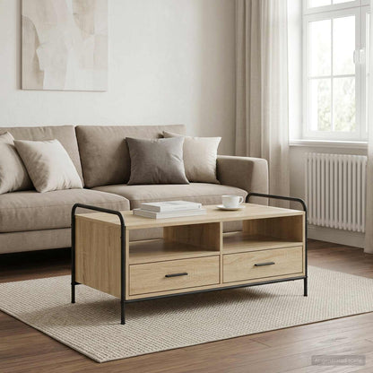 Salontafel Sonoma Eiken 99,5 x 49 x 46 cm Bewerkt hout