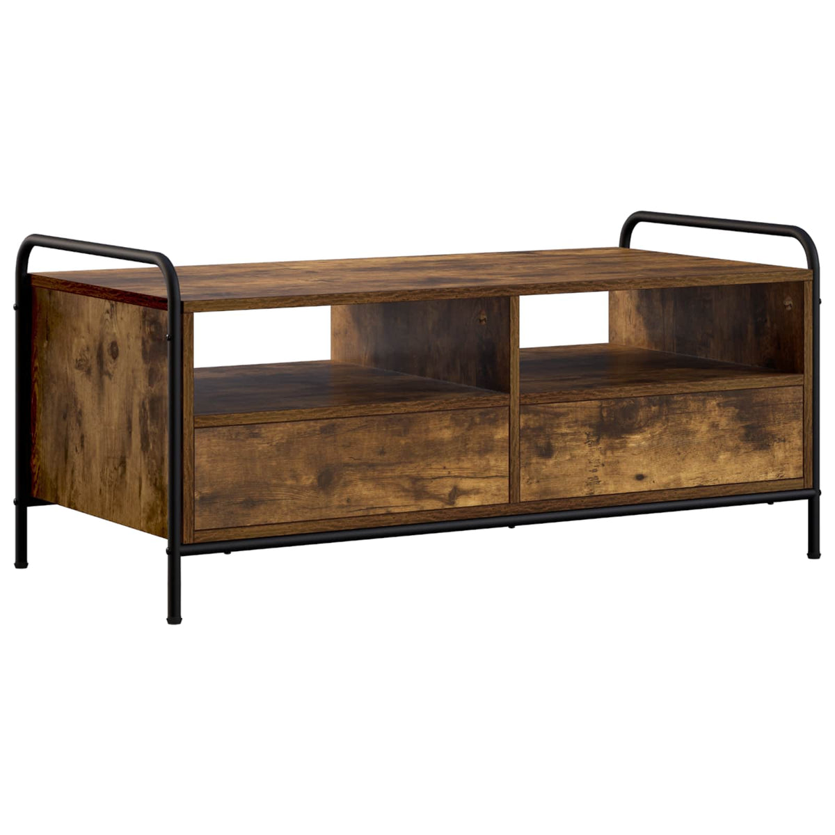 Salontafel Gerookt eiken 99,5 x 49 x 46 cm Bewerkt hout