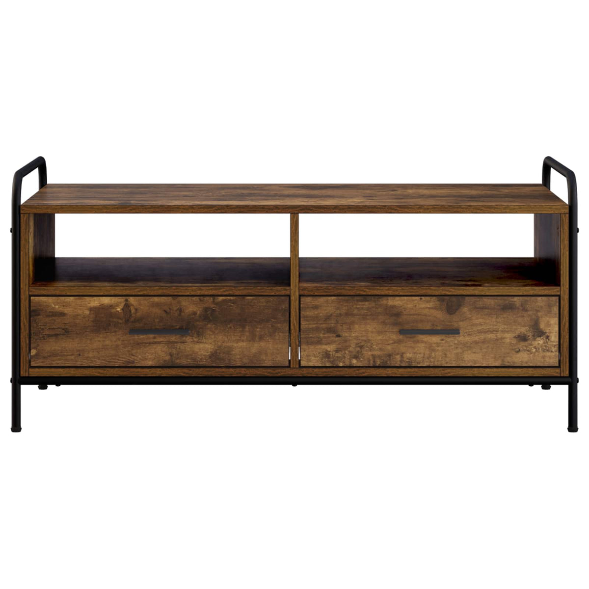 Salontafel Gerookt eiken 99,5 x 49 x 46 cm Bewerkt hout